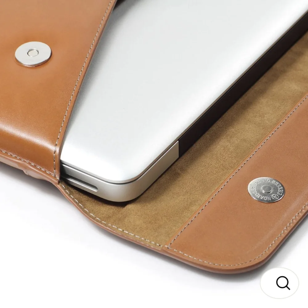 LENTION Split Leather Sleeve Case for MacBook Air and Ultra Slim Laptop